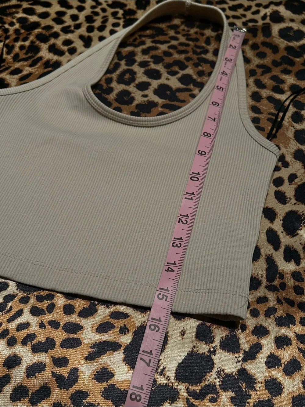 H&M Beige Ribbed Halter Tank - Picture 6 of 6